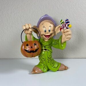 Disney Traditions Dopey Halloween Pumpkin Candy Figurine by Jim Shore
